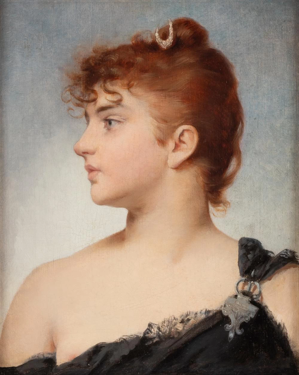 Gabriel von Max - Ritratto di una giovane ragazza come Artemide